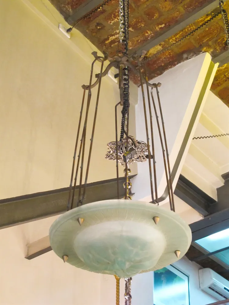 antique hanging lamp with distinctive design St Louis, elegant setting