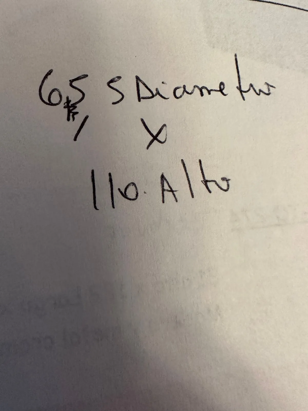 Antique hanging lamp with specified diameter and height.