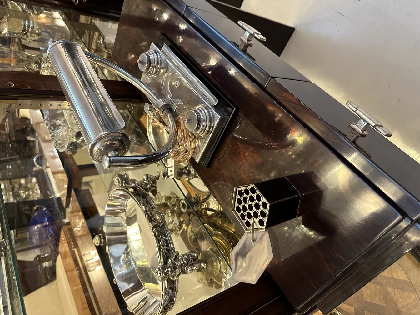 antique decorative box with elegant details and shine