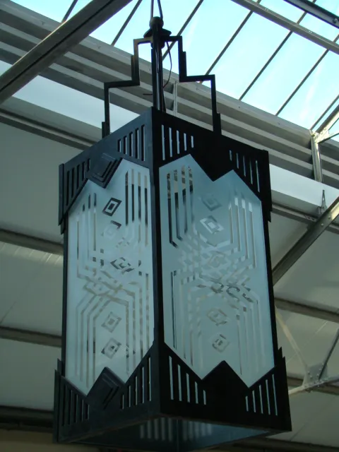 Antique lanterns with decorative design, illuminating a charming environment.