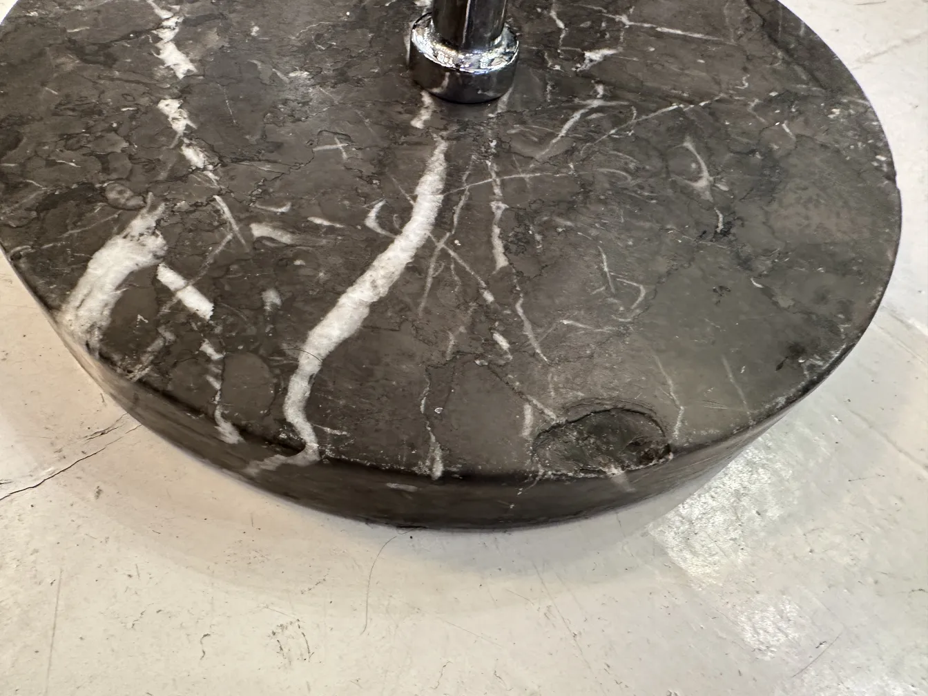 Antique gray marble champagne cooler with sleek design