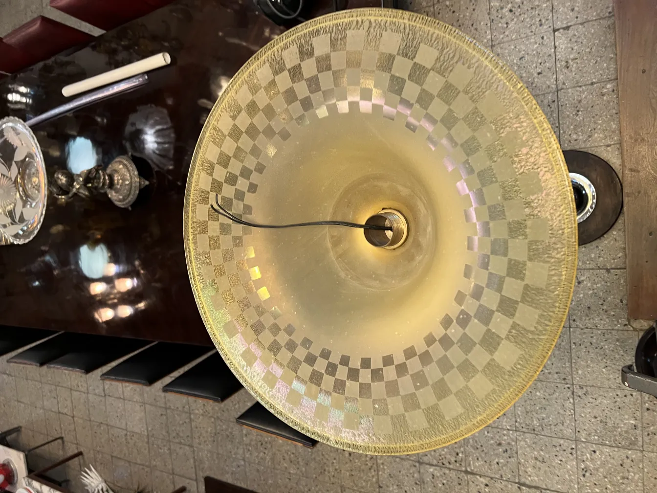 antique floor lamp wmf with decorative shade