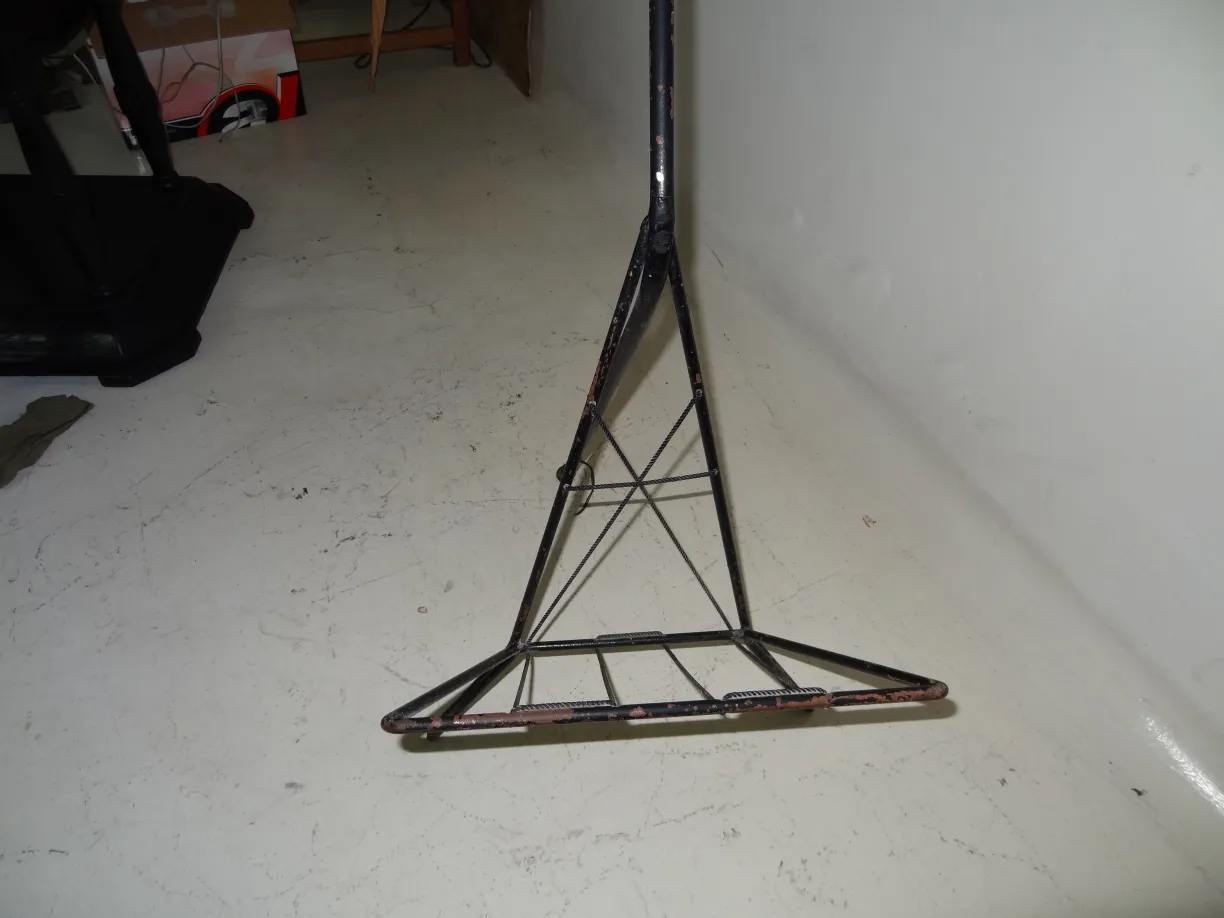 Antique floor lamp in corner with classic design