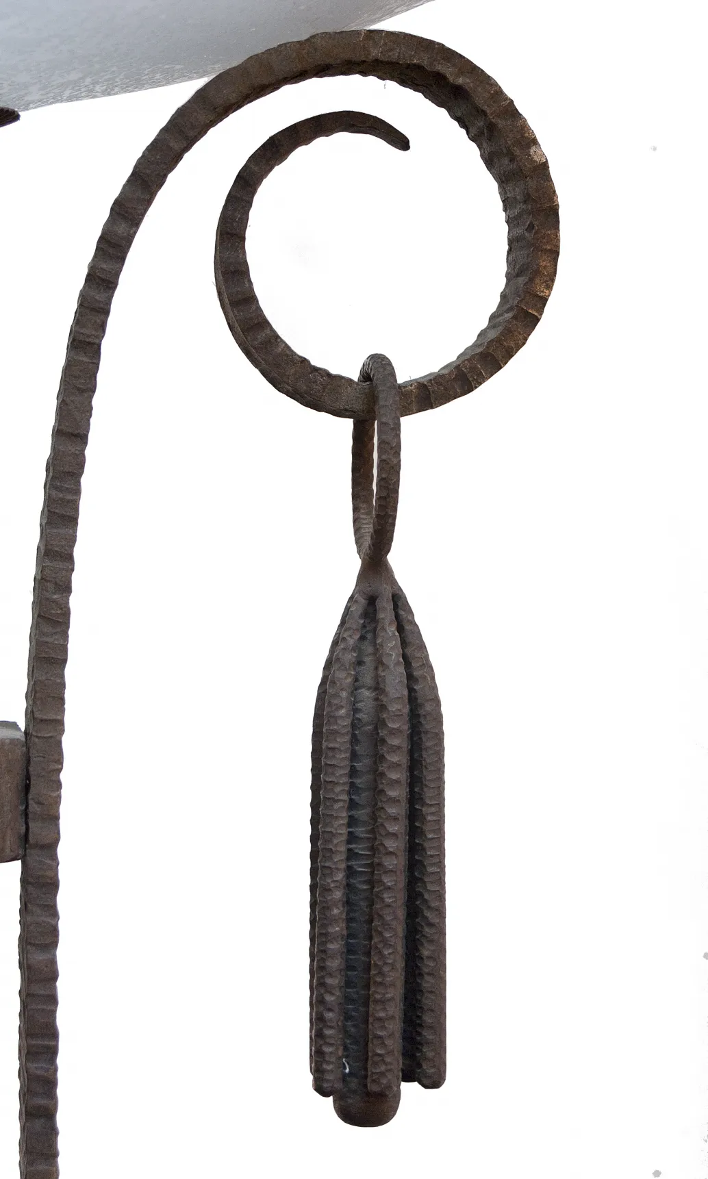 antique floor lamp with decorative details and cozy ambiance