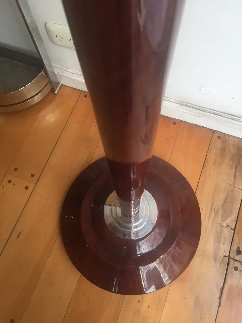 two antique floor lamps with elegant design