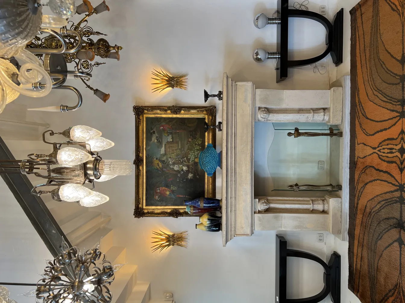 tapete antigo decorativo em uma sala de estar elegante