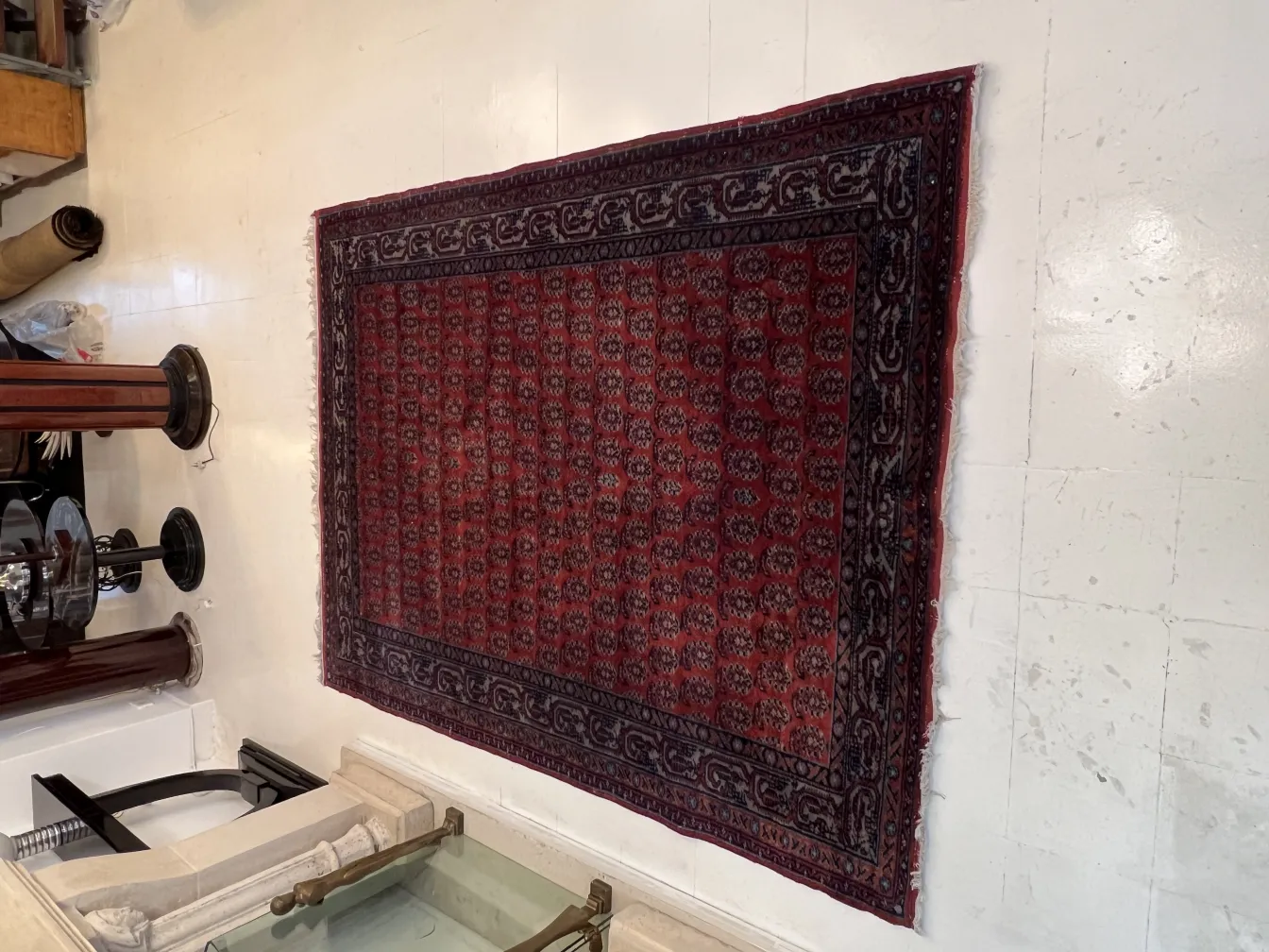 tappeto antico di stile tradizionale rosso