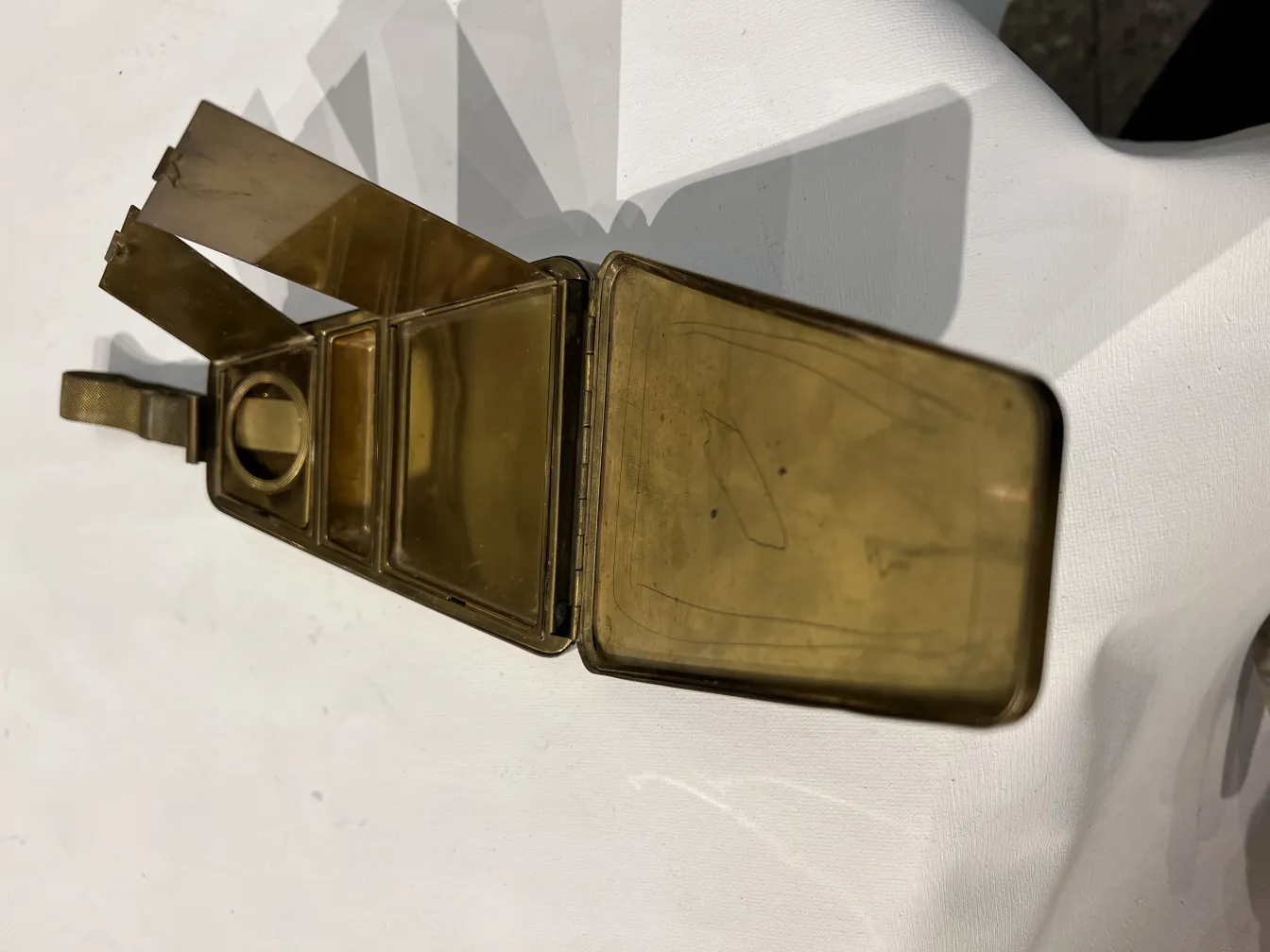 Borsa antica Art Deco con più scomparti