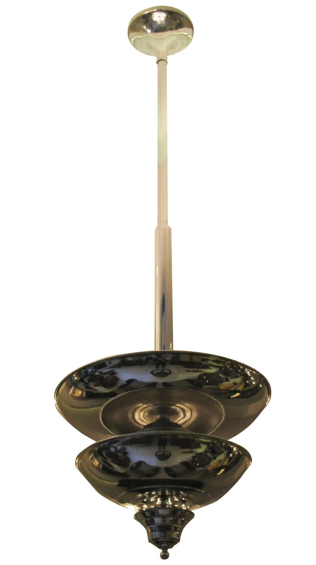 zwei antike hängelampen mit elegantem design