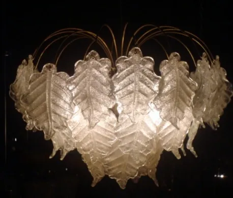 2 lampade a sospensione antiche con design a foglie, illuminazione soffusa