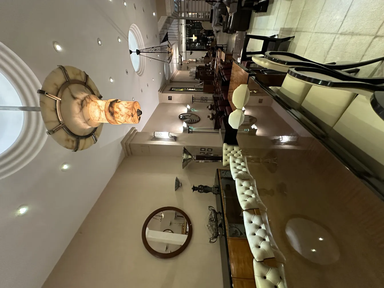 Antique hanging lamps with soft light, decorative design