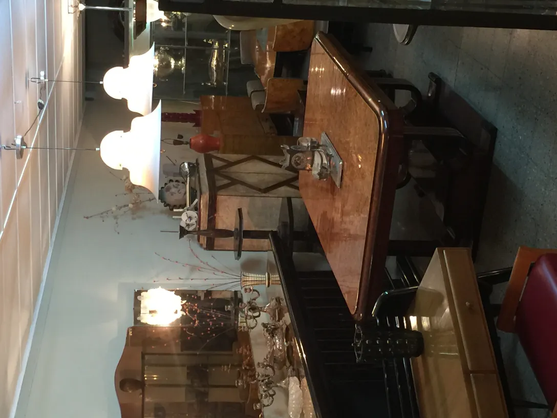 two antique hanging lamps in an elegant setting