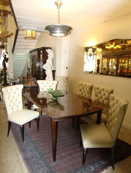 antique mirror with a decorative frame in an elegant setting