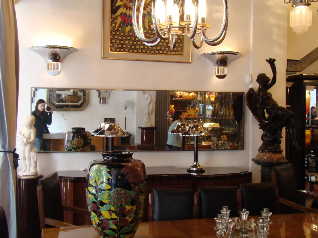 decorative antique mirror in a cozy setting