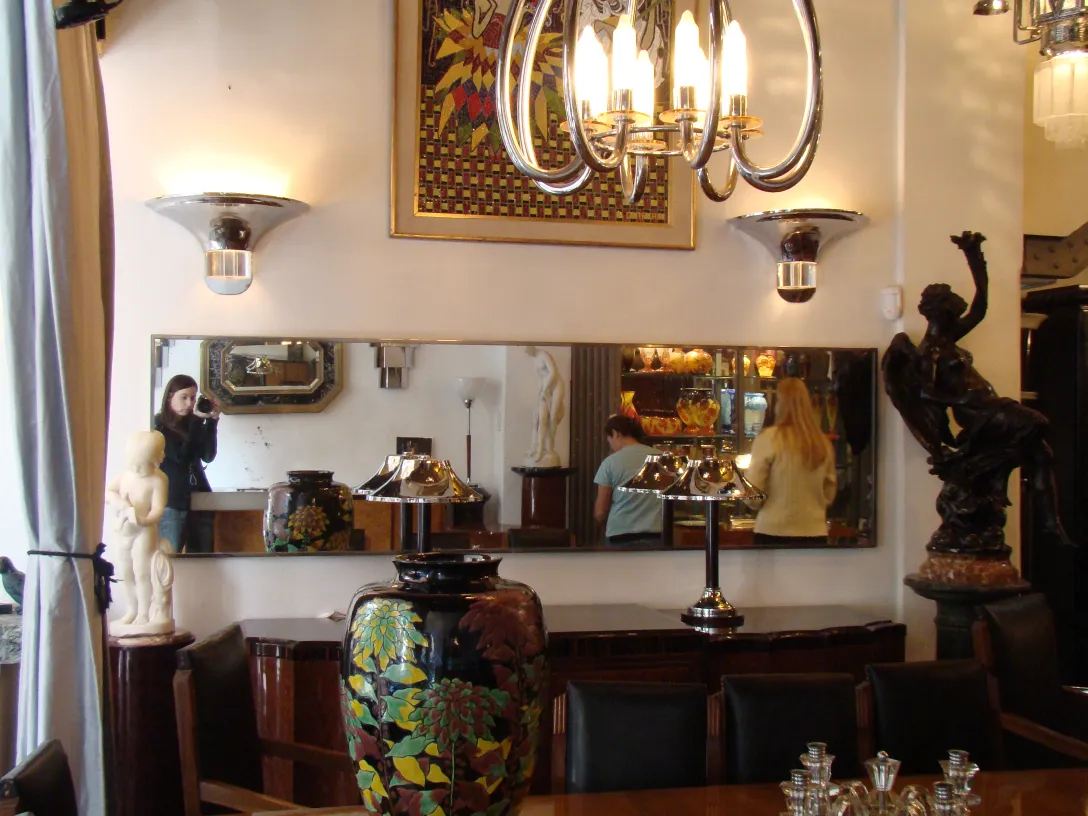 decorative antique mirror in an elegant setting