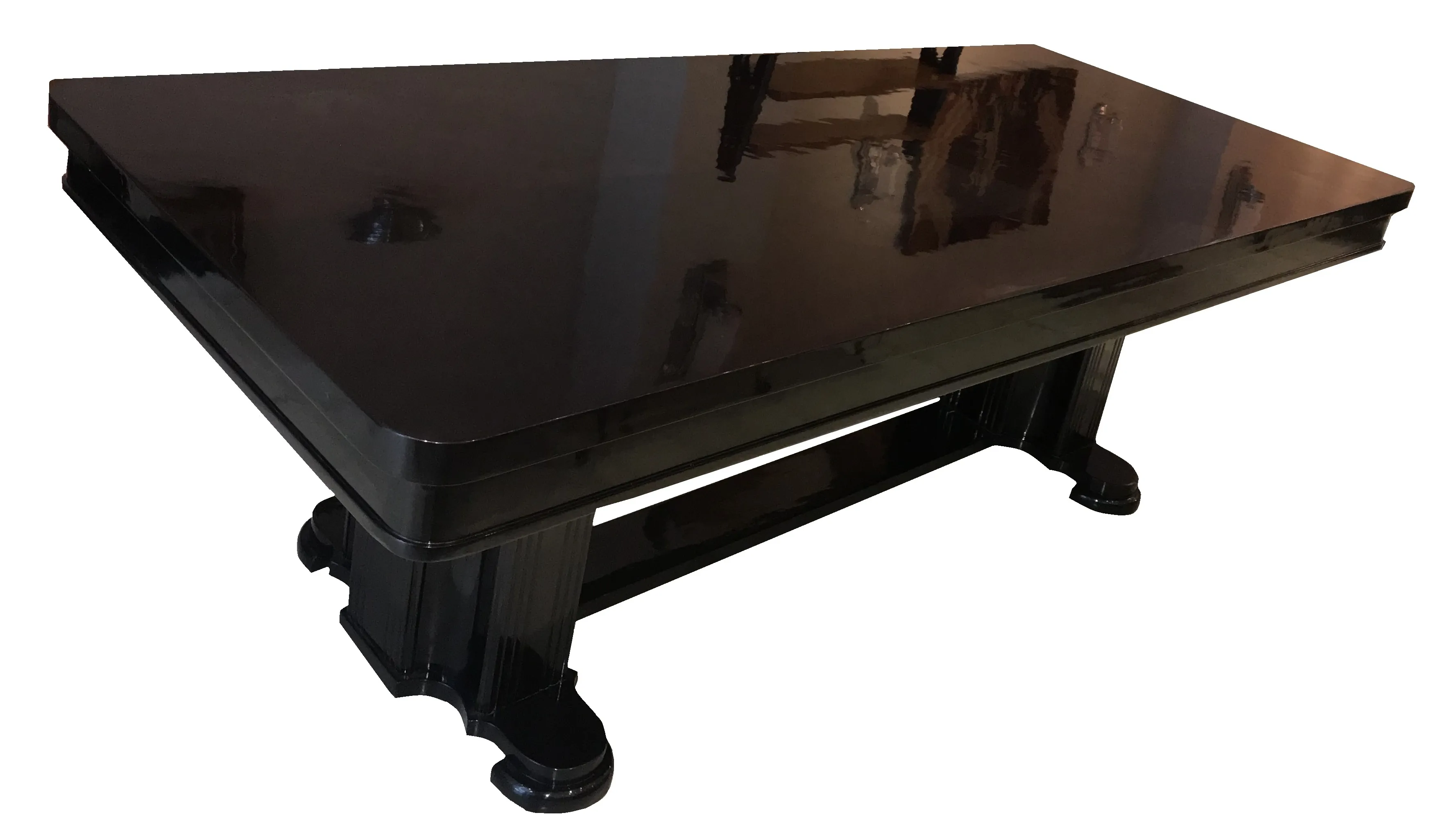 Mesa de comedor antigua para 10 personas con diseño clásico Art Deco.