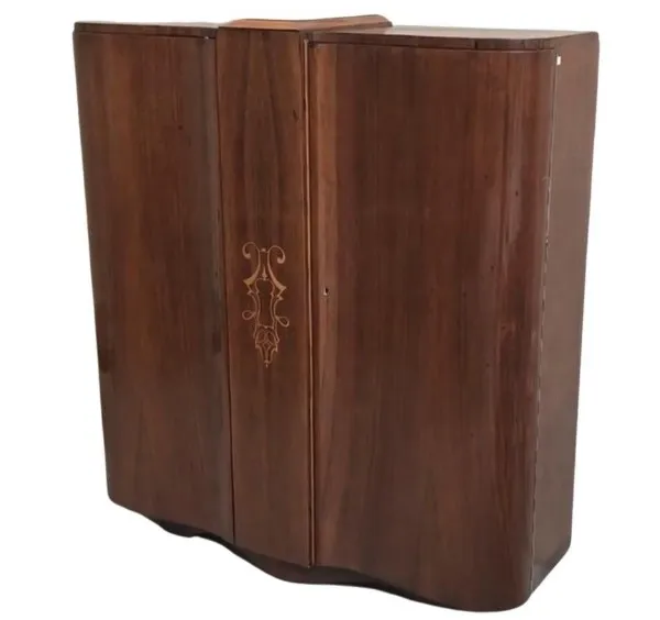 antique bookcase with detailed design and elegant finish