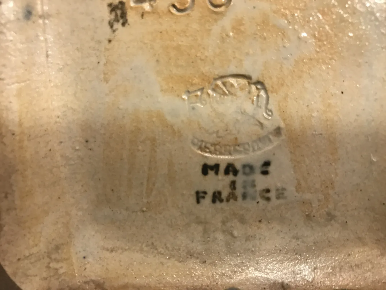 Antique decorative ceramic with visible details