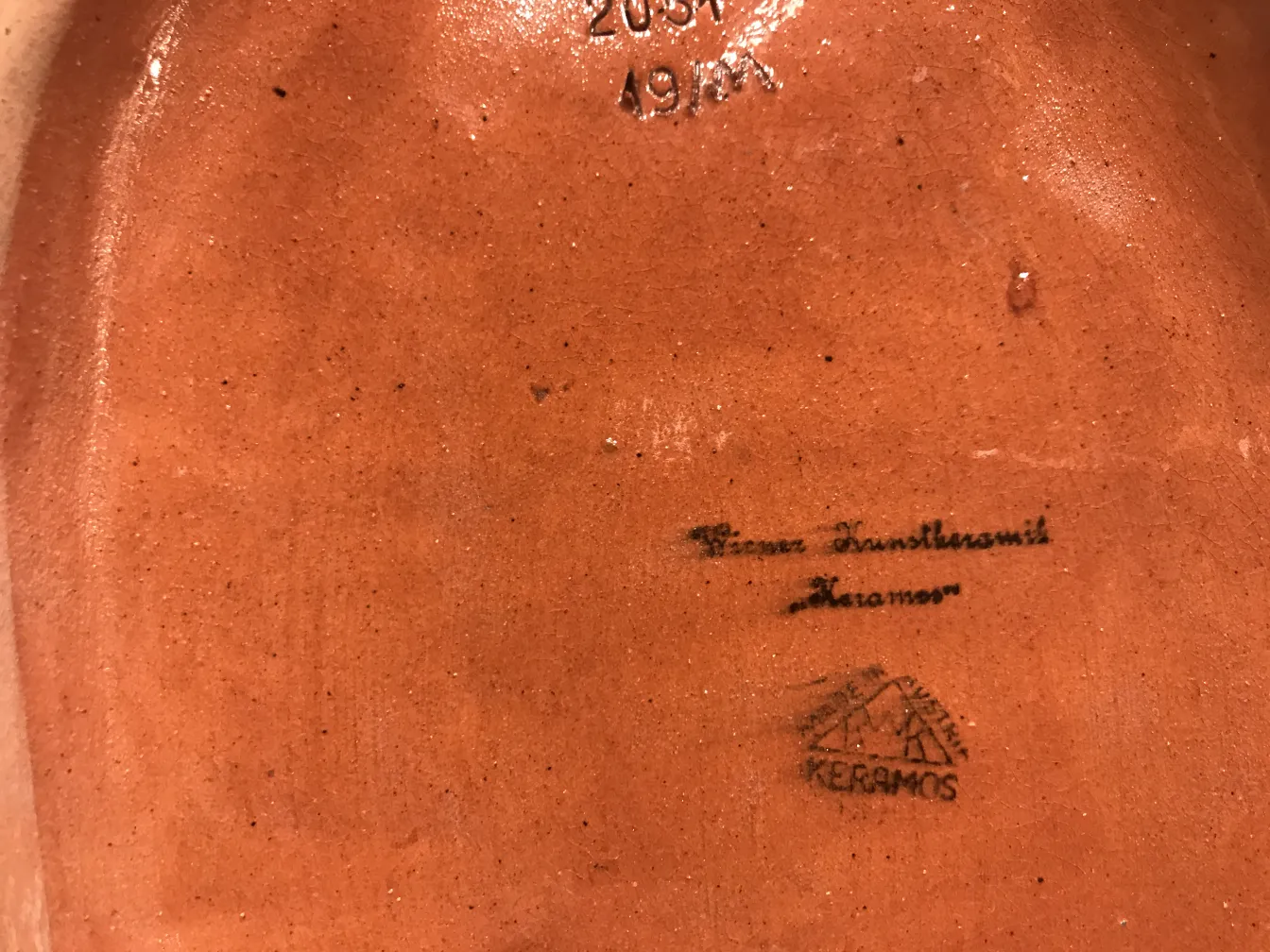 antique ceramic with clear decorative details