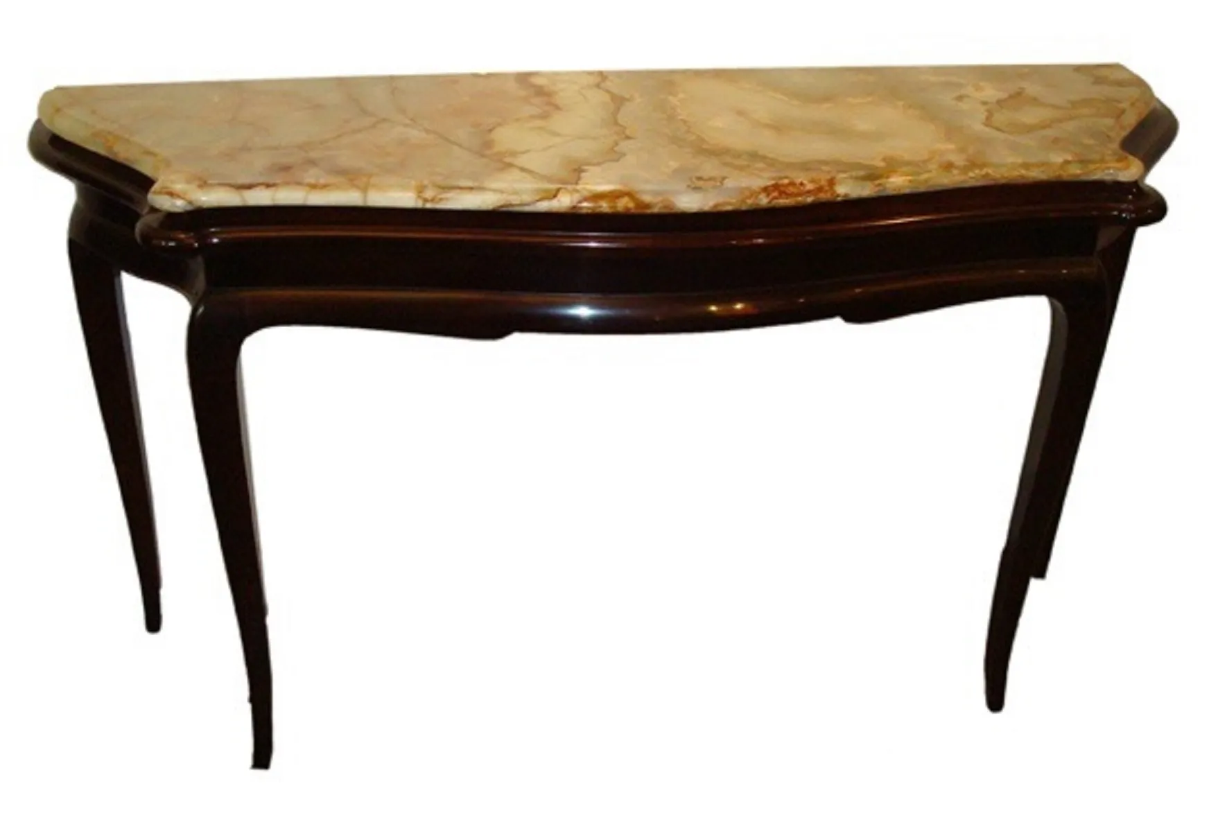 antique decorative console with oval surface