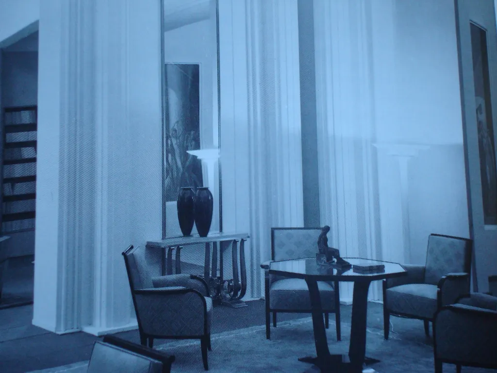 elegant antique console montagnac pierre in a cozy setting