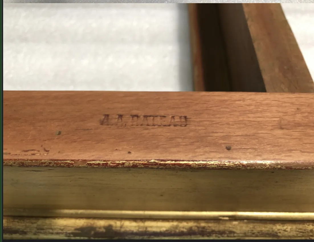 antiga consola com detalhes elegantes de Rateau Armand