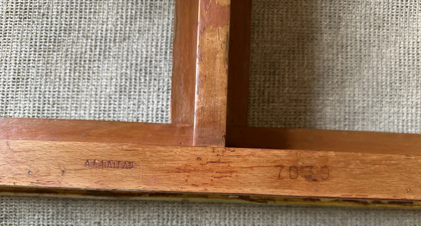 古董芬利控制台桌，具有独特细节，Rateau Armand。