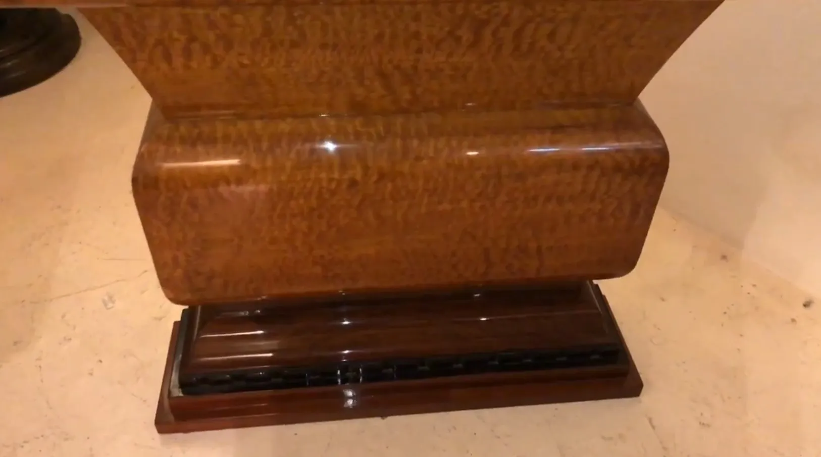 two antique decorative consoles with unique details