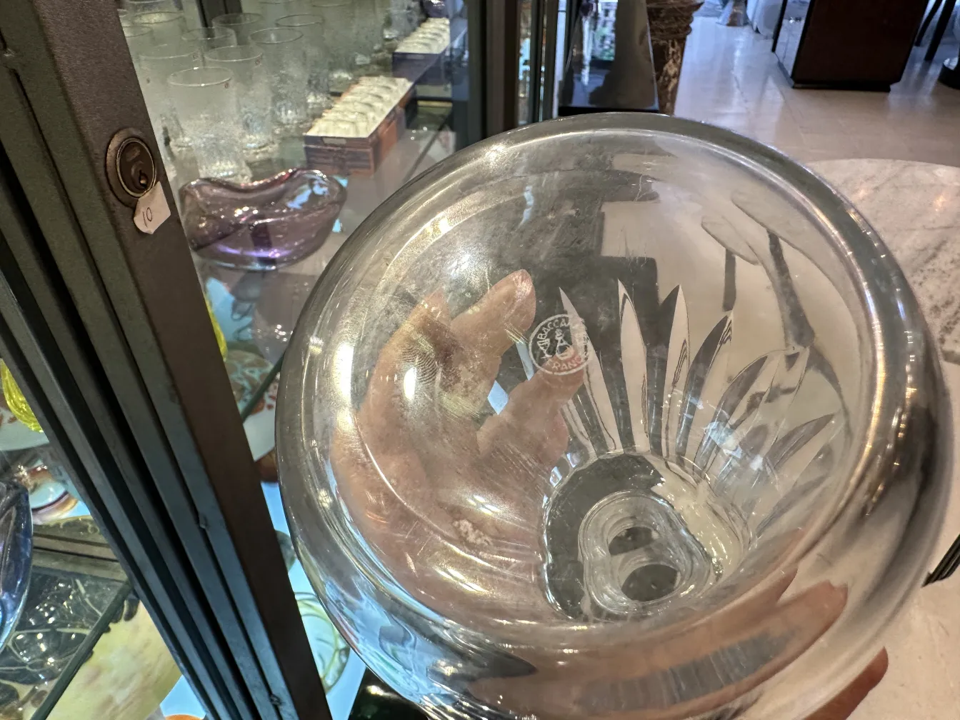 antike Flasche mit elegantem klarem Design