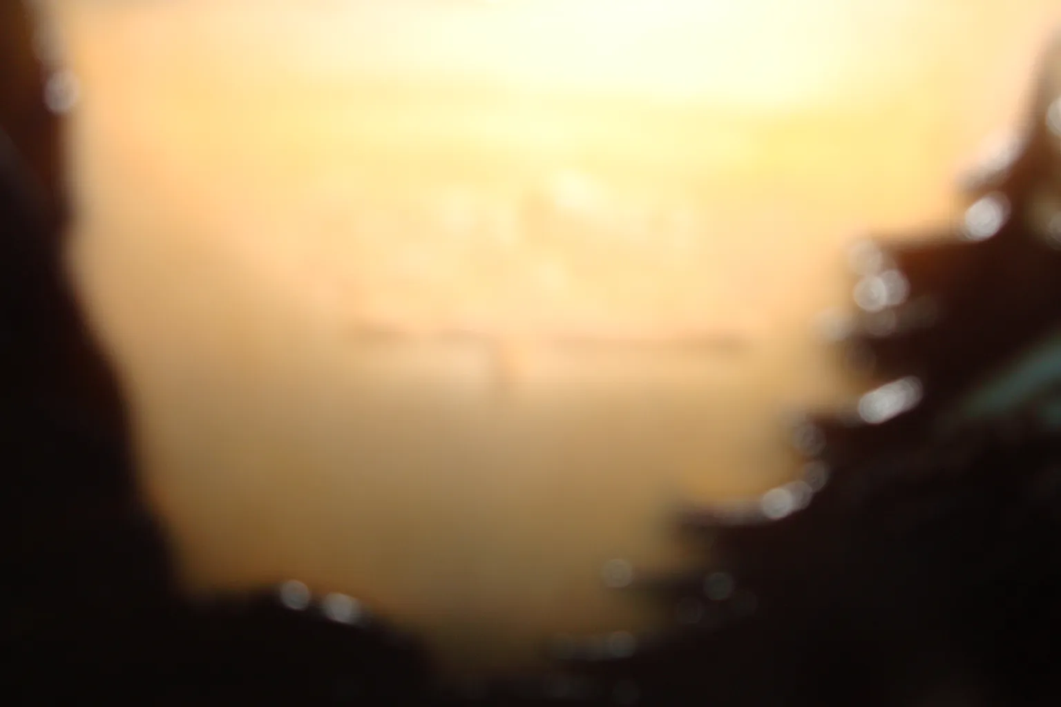 Muller Fres의 서명이 있는 고대 유리, 흐릿한 환경에서.