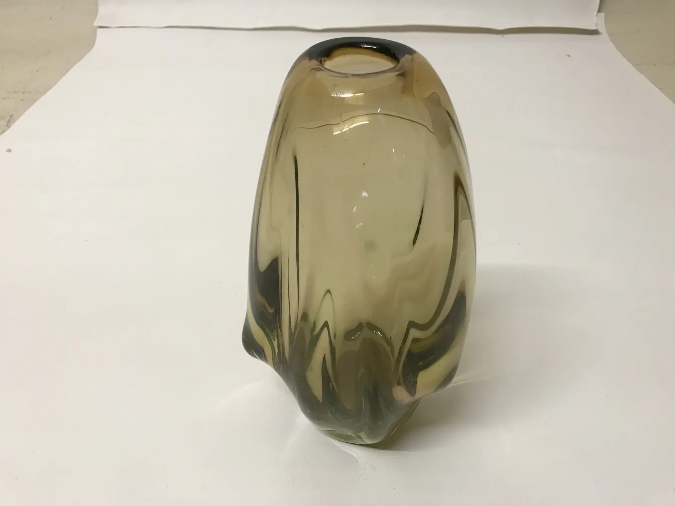 Elegant antique murano vase in soft tones