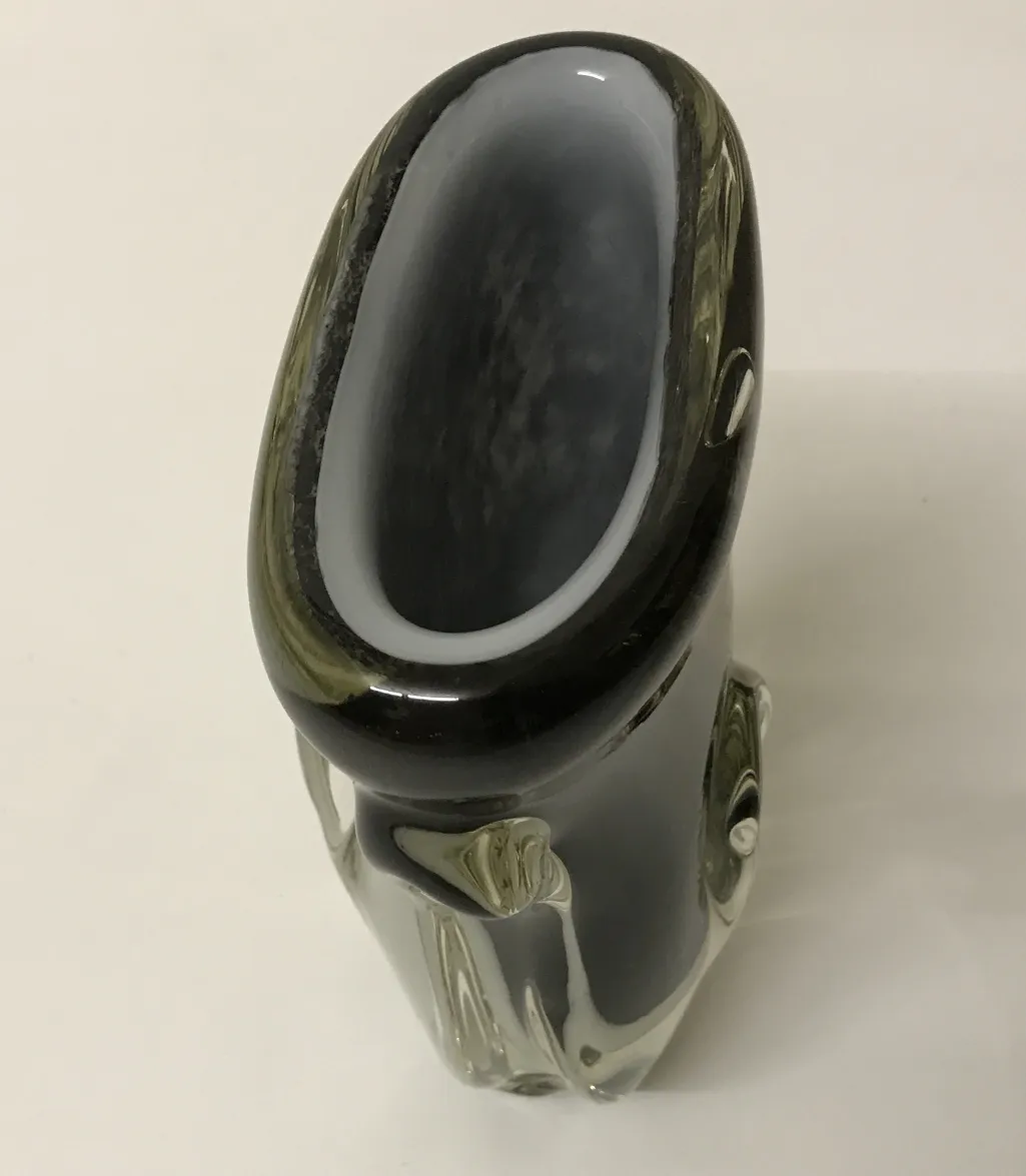 antique murano vase with elegant curves and decoration