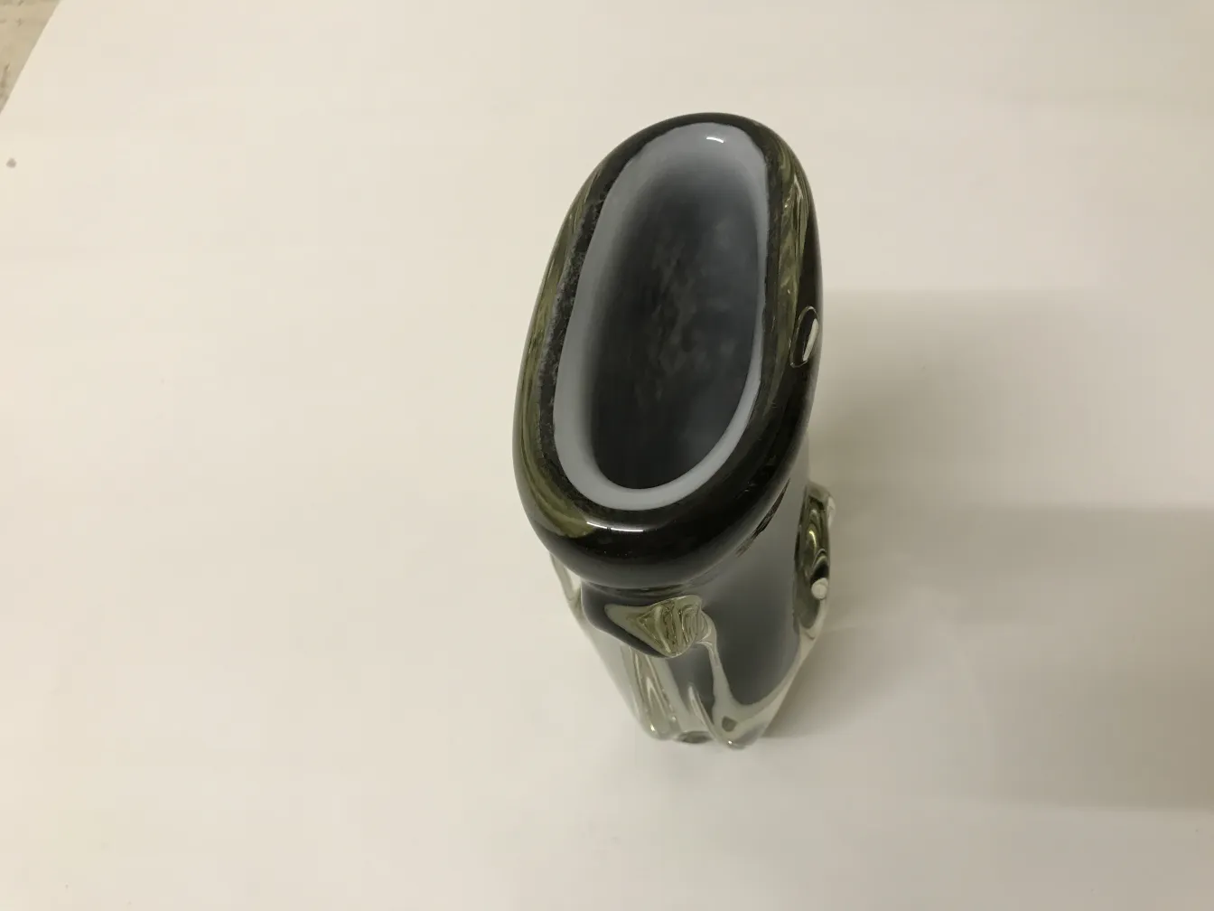 antique murano vase with elegant design and soft shapes