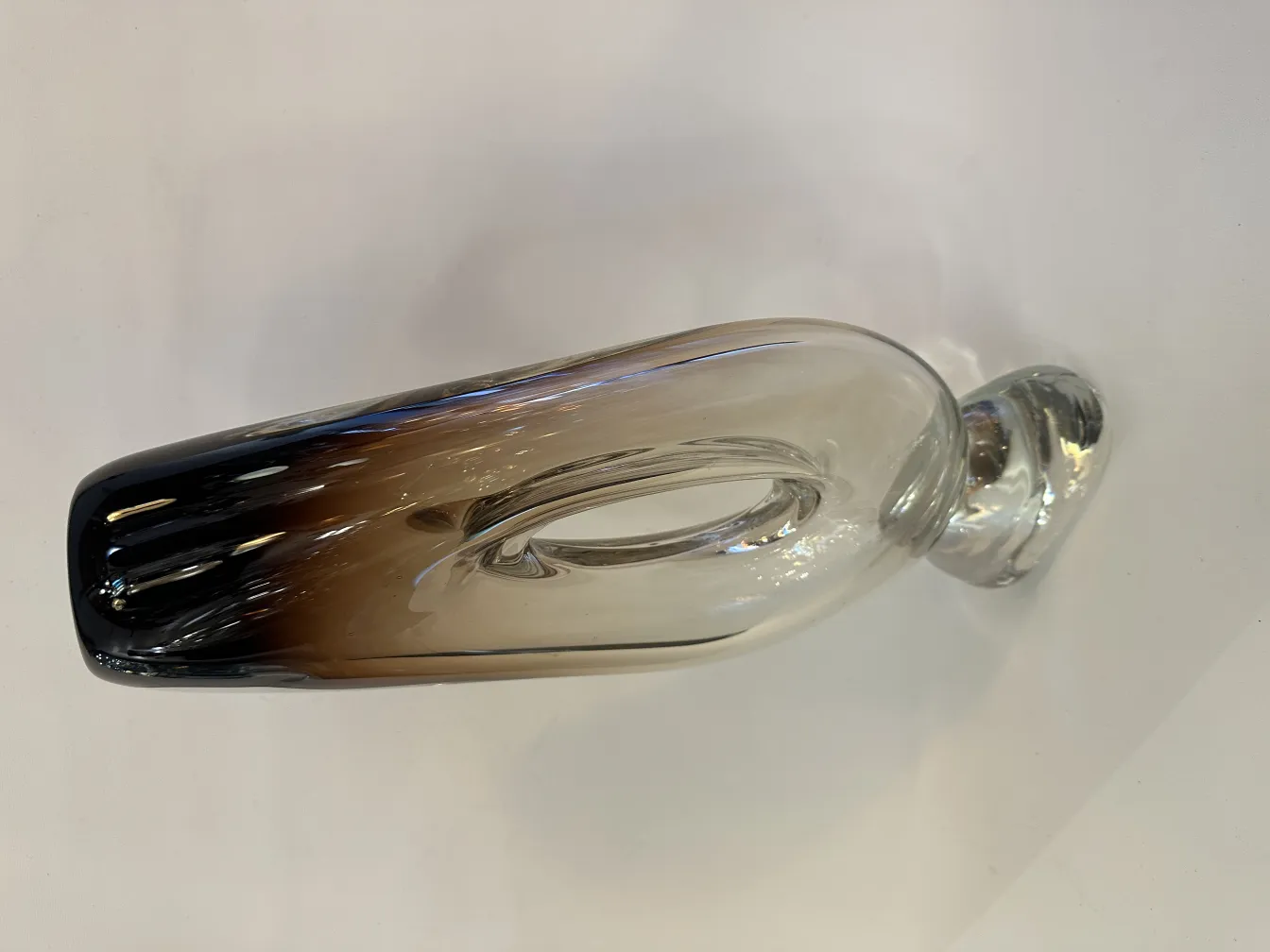 antik murano-glas vase mit einzigartigem und stilisiertem design