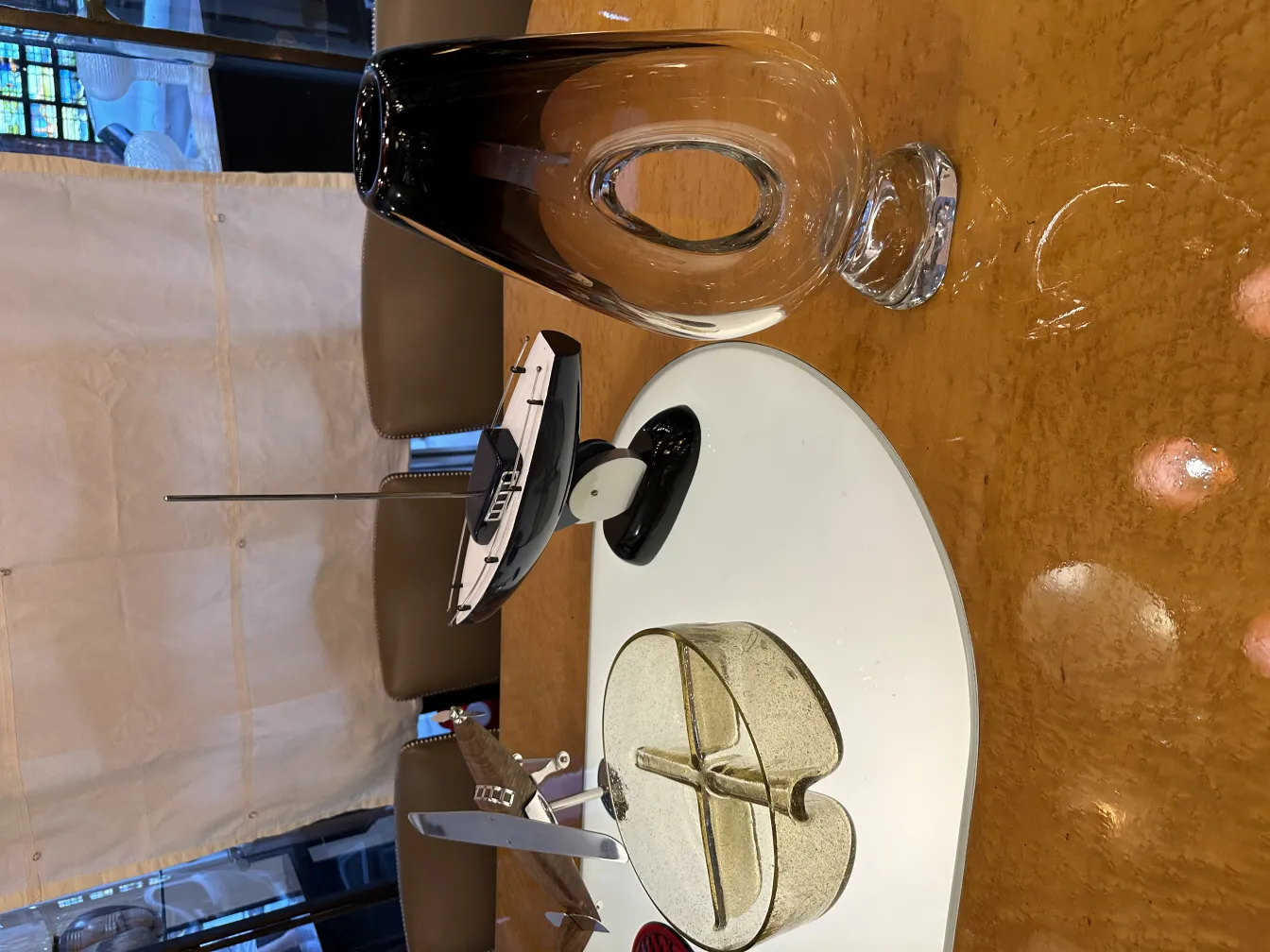 murano vase on table with elegant details and cozy atmosphere