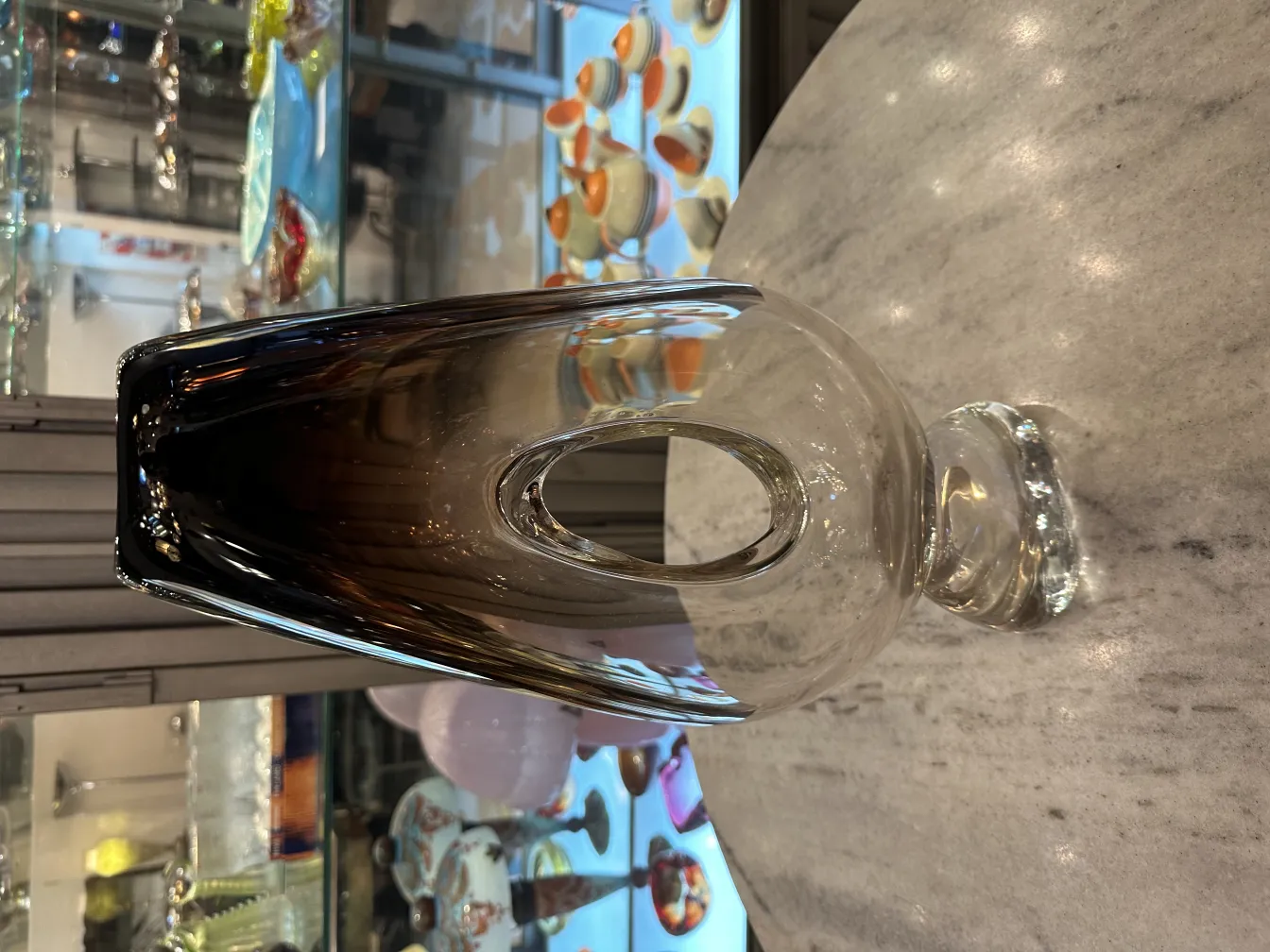 antique murano vase with elegant design in decorative setting