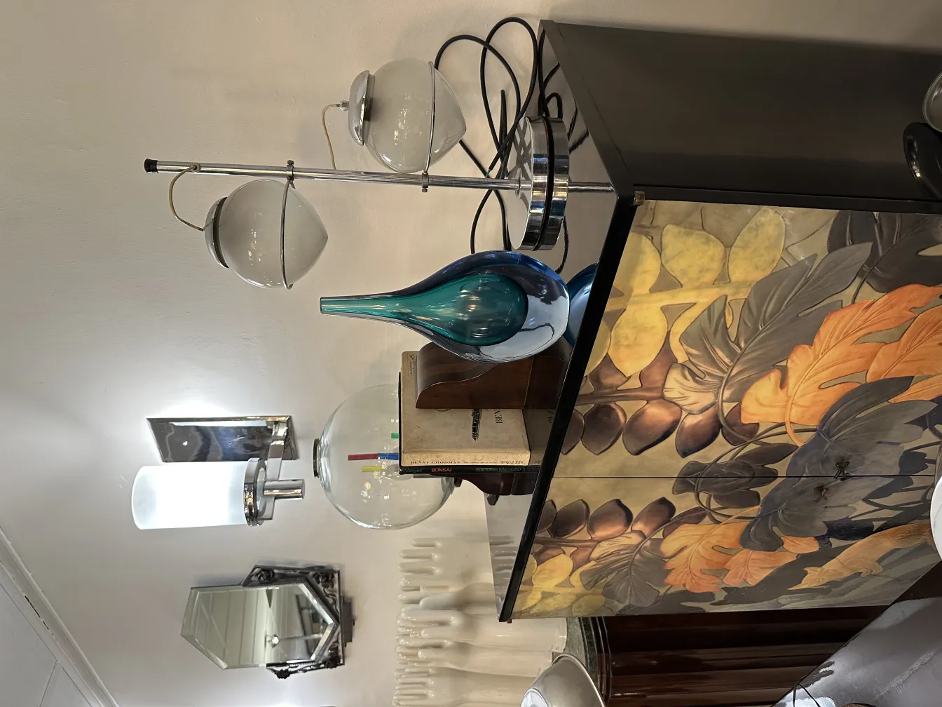 magnifique vase murano ancien, pièce décorative élégante