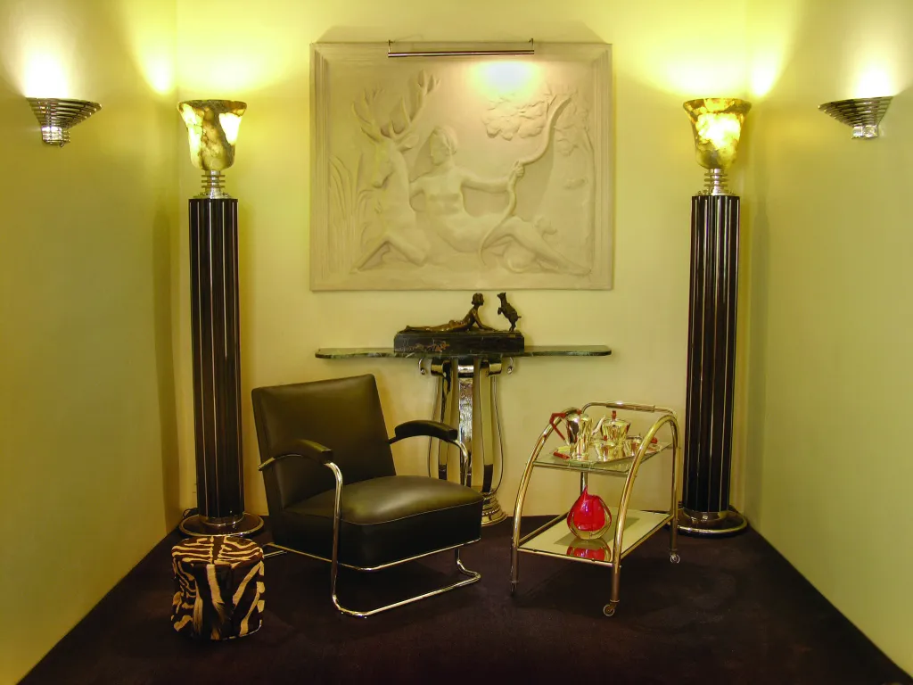 antique murano vase in an elegant setting