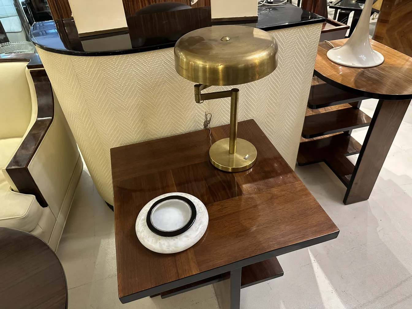 decorative murano vase in an elegant setting with lamp