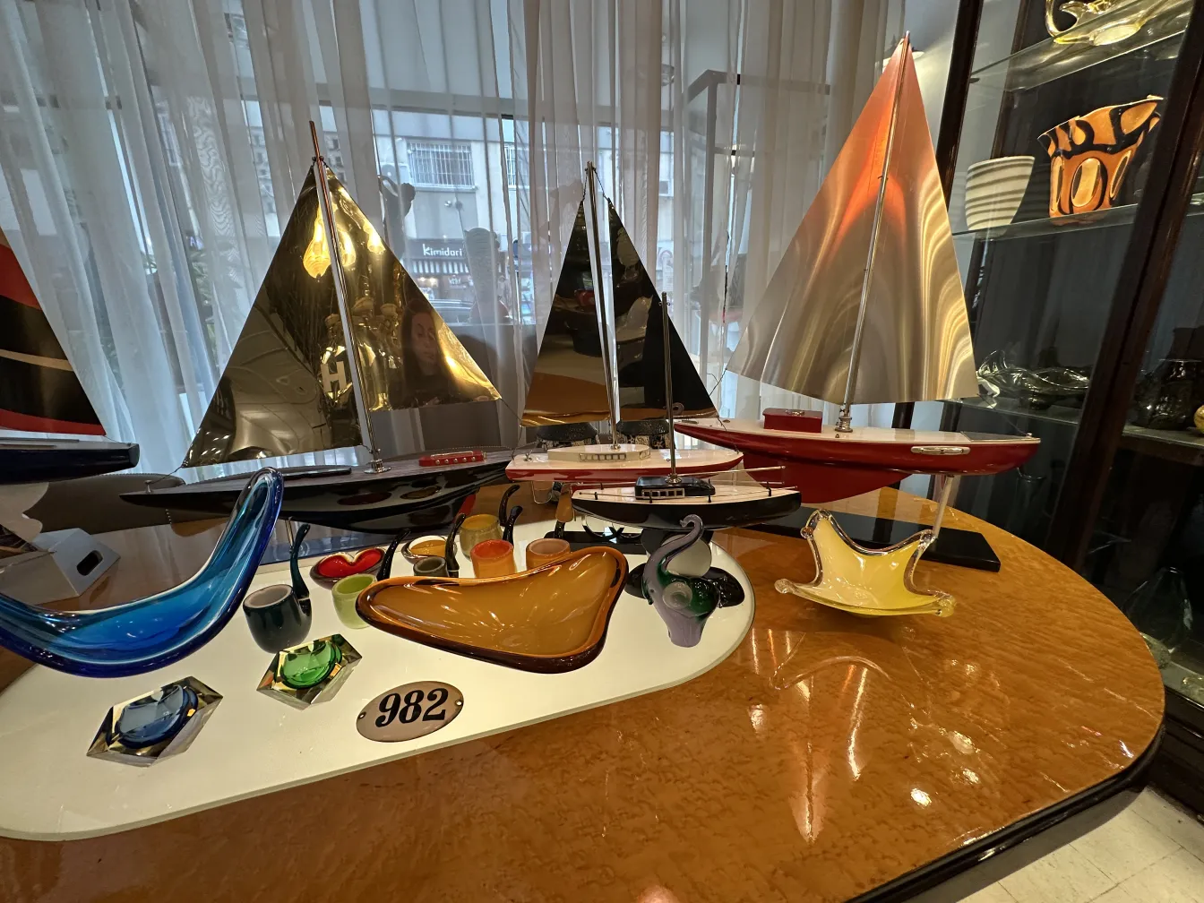 Escultura decorativa antigua de Murano con formas variadas