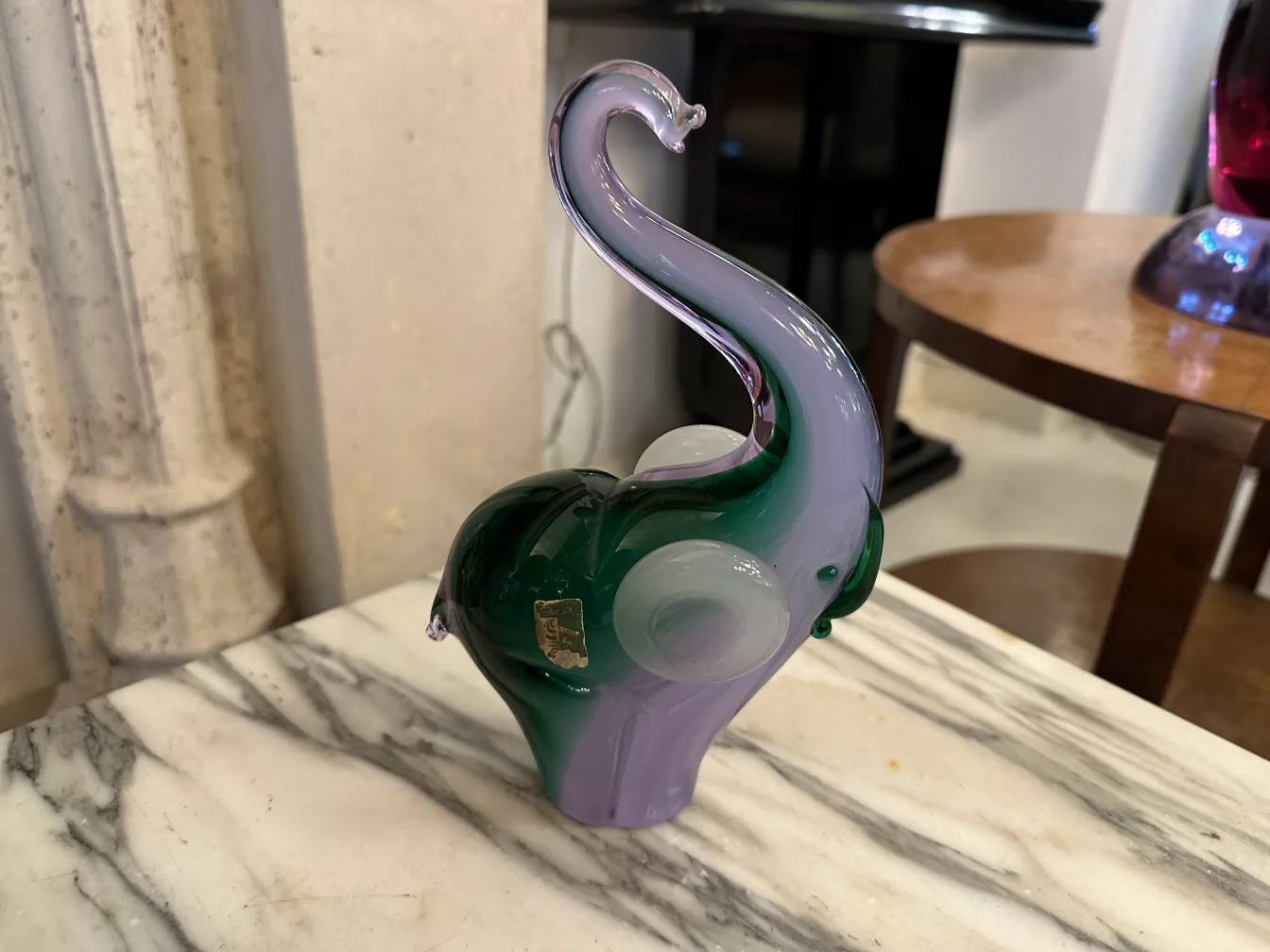 bunte Murano-Skulptur in Tierform mit Details