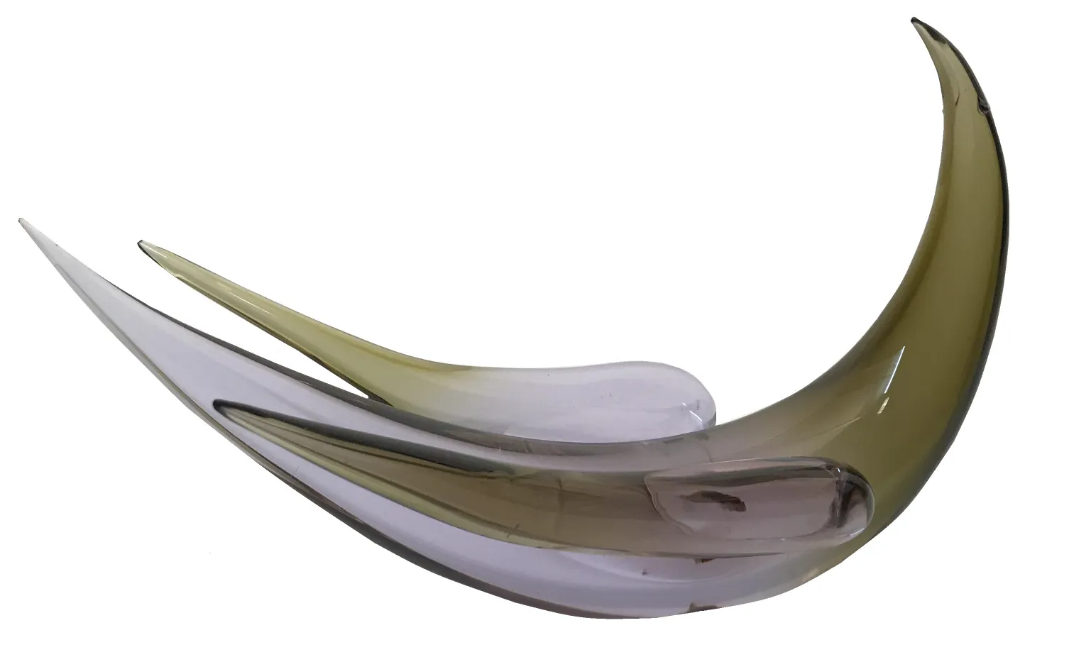 scultura murano in tonalità morbide con forme eleganti, adatta per decorazione