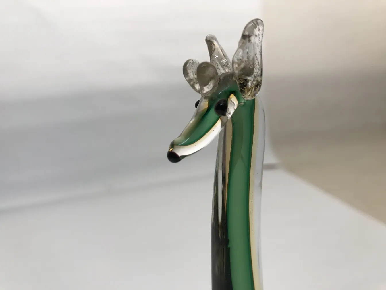 古董穆拉诺雕塑动物形状，色彩丰富，细致