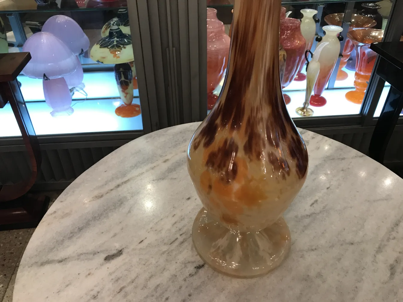 पुरातात्त्विक-हस्ताक्षरित-ग्लास-श्नाइडर-गर्म-शेड्स