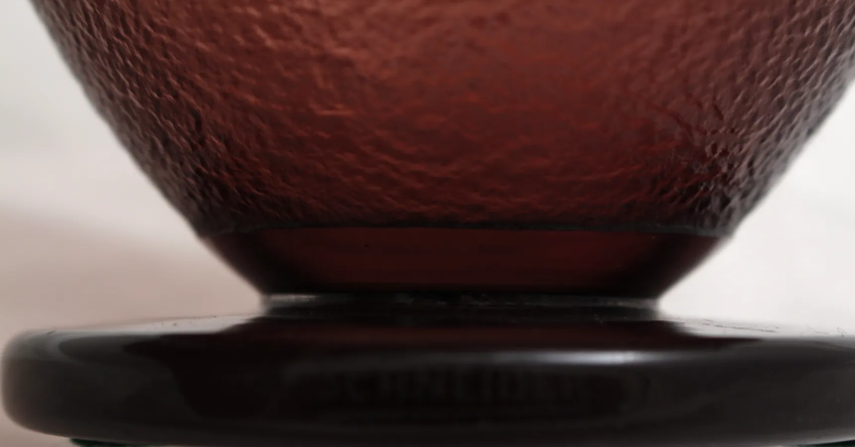 textured glass base, signed by Schneider, antique french style