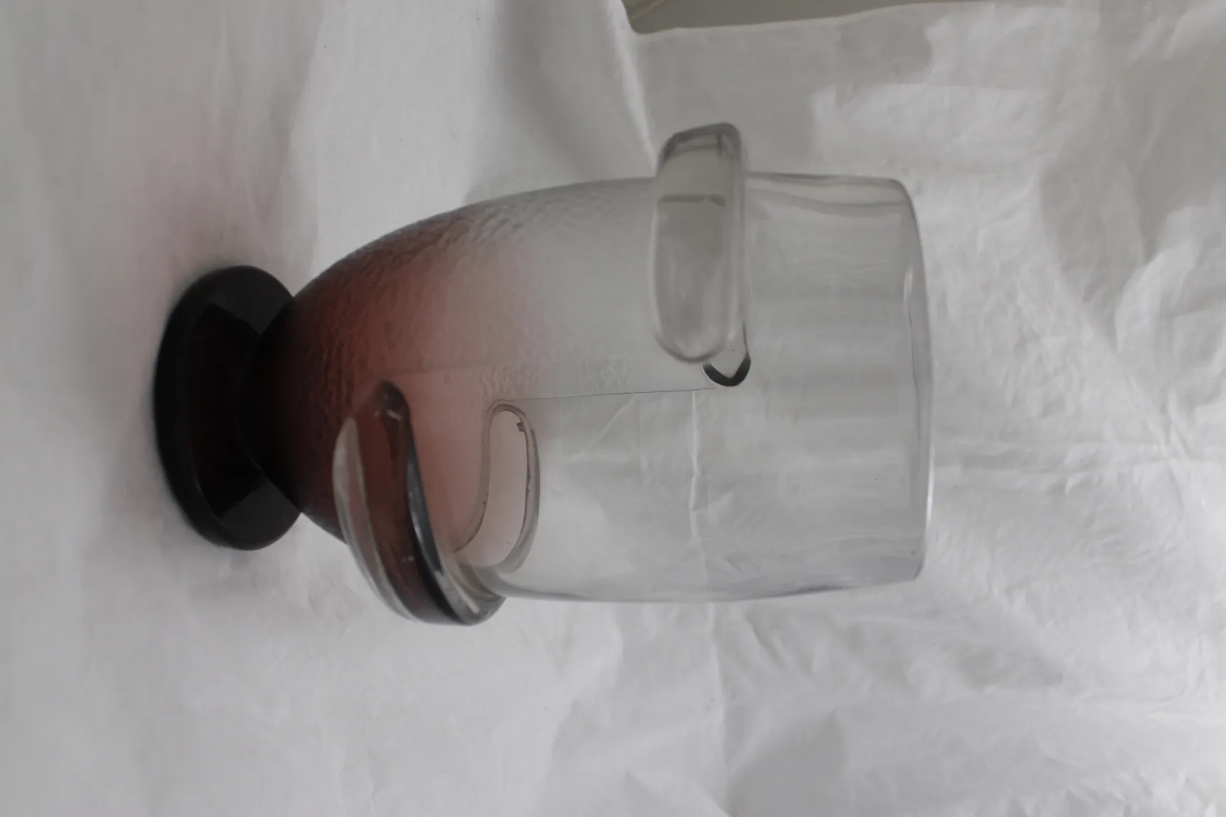 Antique glass signed by Schneider featuring an elegant design.