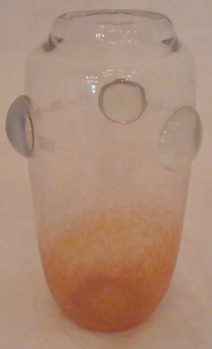 हस्ताक्षरित कांच सजावटी तत्वों के साथ श्नाइडर, फ्रांसीसी पुरातनता।