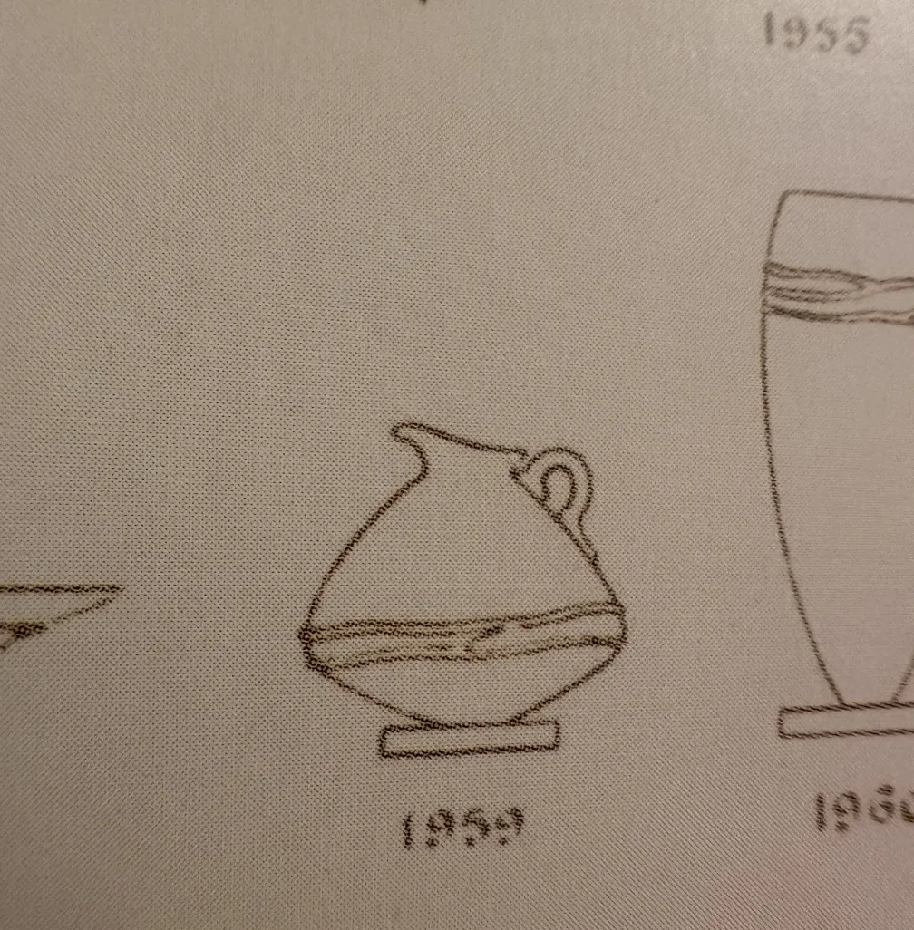 Peça antiga de vidro assinado por Schneider com design francês.