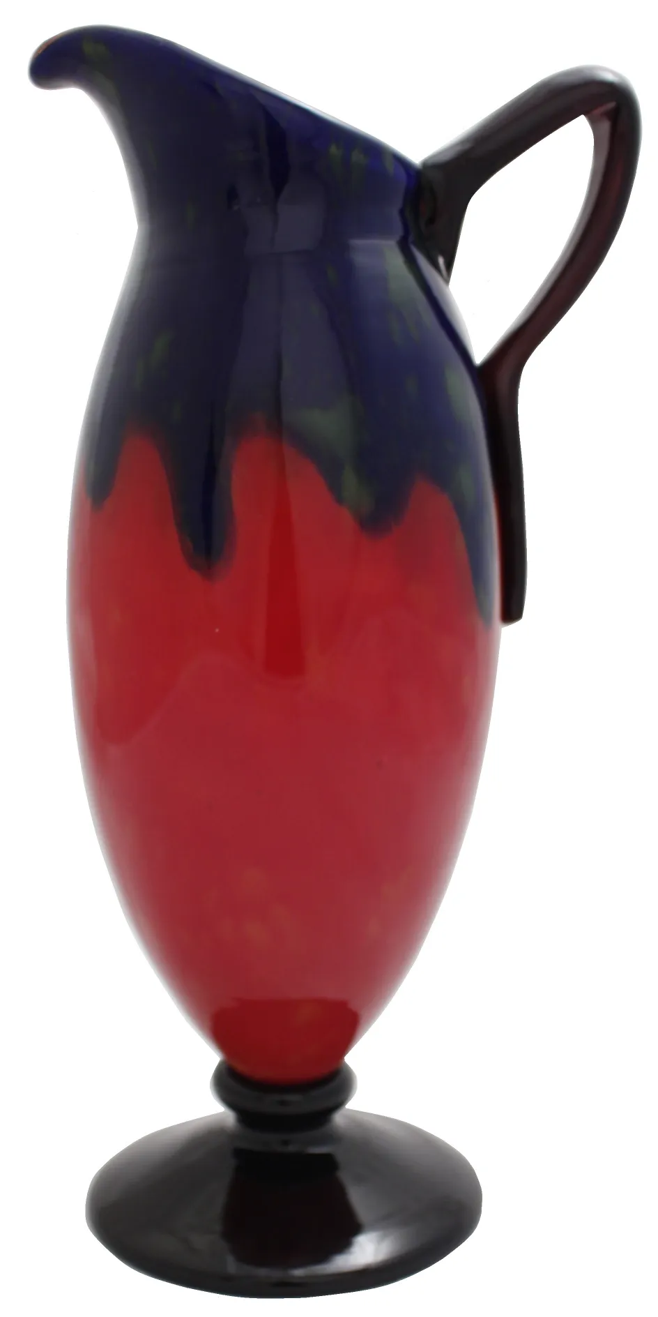 Signiertes Glas Schneider, antike farbenfrohe Dekoration mit einzigartigem Design.