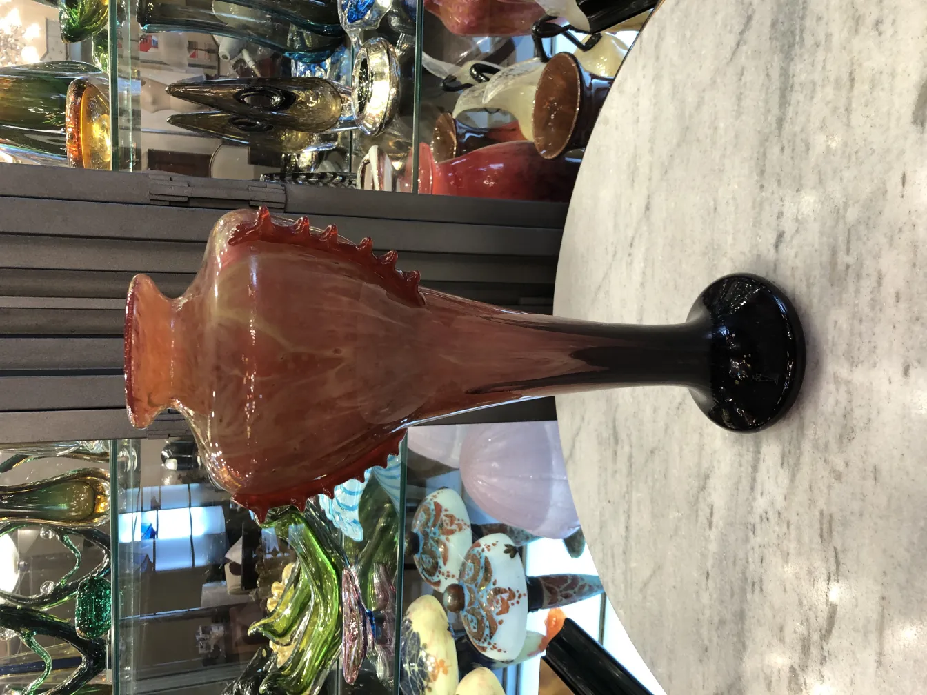 古董玻璃优雅的旋转设计